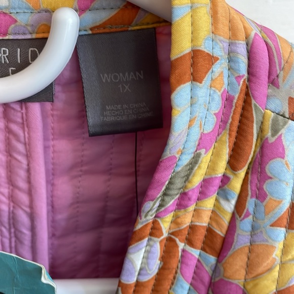 Sigrid Olsen 100% silk, multi-colored jacket. Womens size 1X. BNWT - Picture 4 of 11